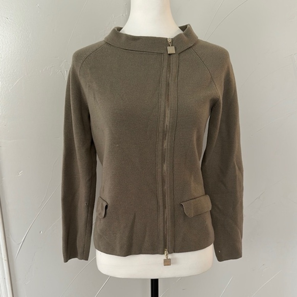 Max Mara Wool Cardigan Jacket Used Flaws M